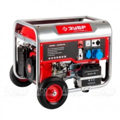 Бензогенератор Зубр ЗЭСБ-4500-ЭНА 4.5 кВт с автозапуском и колесами в Йошкар-Оле
