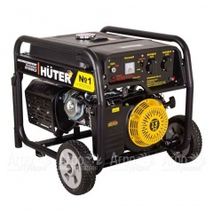 Бензиновый генератор Huter DY6500LX 5.0 кВт с колёсами и аккумулятором в Йошкар-Оле