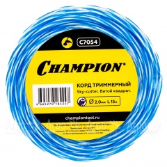 Корд триммерный Champion Sky-cutter 2.0мм, 15м (витой квадрат) в Йошкар-Оле