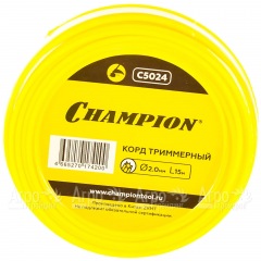 Корд триммерный Champion Star 2.0мм, 15м (звезда) в Йошкар-Оле