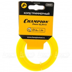 Корд триммерный Champion Round 1.6мм, 15м (круглый) в Йошкар-Оле