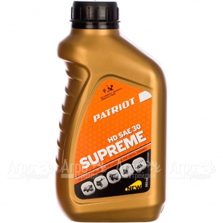 Масло Patriot Supreme HD SAE 30 592 мл для 4-х тактных двигателей в Йошкар-Оле