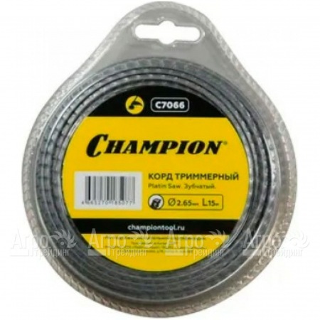 Корд триммерный Champion Platin Saw 2.65мм, 15м (зубчатый)  в Йошкар-Оле
