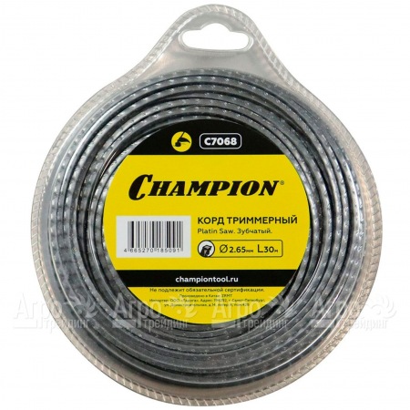 Корд триммерный Champion Platin Saw 2.65мм, 30м (зубчатый)  в Йошкар-Оле