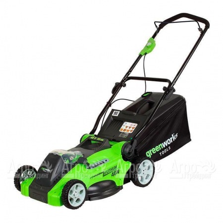 Газонокосилка аккумуляторная GreenWorks G40LM40 3 Ач в Йошкар-Оле
