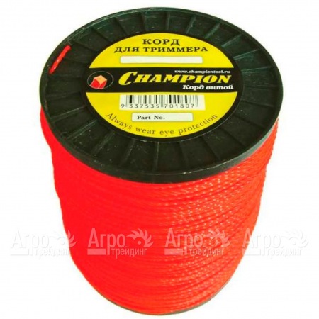 Корд триммерный Champion Twisted Square 4.8 мм х 65 м (витой квадрат) + нож  в Йошкар-Оле