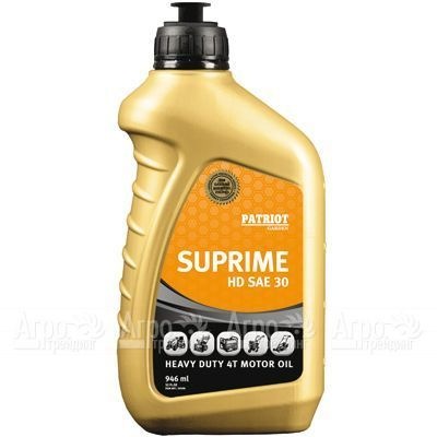 Масло Patriot Supreme HD SAE 30 946 мл для 4-х тактных двигателей в Йошкар-Оле