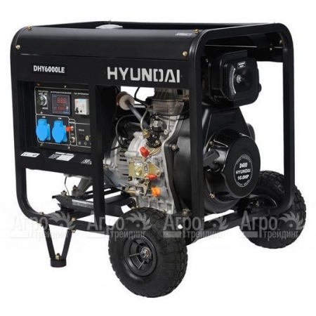 Дизельгенератор Hyundai DHY 6000LE 5 кВт + колеса в Йошкар-Оле