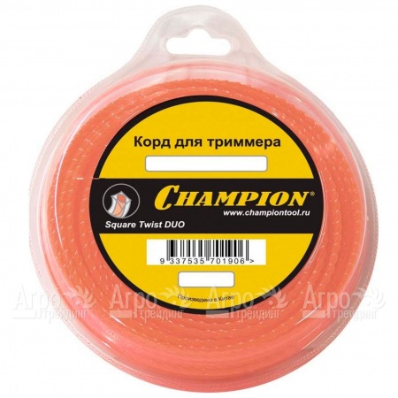 Корд триммерный Champion Square Twist Duo 2.4мм, 44м (витой квадрат)  в Йошкар-Оле