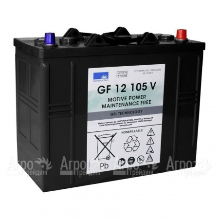 Необслуживаемый тяговый гелевый аккумулятор 12B 105 Ач GF12105V для подметальных машин Lavor  в Йошкар-Оле