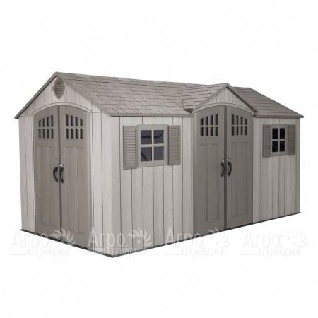 Пластиковый сарай LifeTime WoodLook 15х8 в Йошкар-Оле