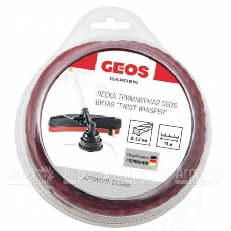 Леска триммерная витая GEOS by Al-Ko Twist Whisper 3.0 мм, 15 м в блистере  в Йошкар-Оле