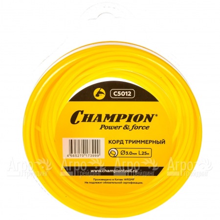 Корд триммерный Champion Round 3.0мм, 25м (круглый)  в Йошкар-Оле