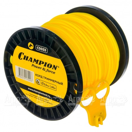 Корд триммерный Champion Star 3.0мм, 60м (звезда)+нож  в Йошкар-Оле