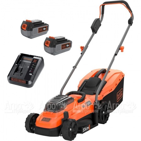 Газонокосилка аккумуляторная Black+Decker BCMW33184L2 в Йошкар-Оле