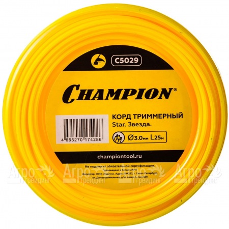 Корд триммерный Champion Star 3.0мм, 25м (звезда)  в Йошкар-Оле