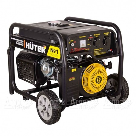 Бензиновый генератор Huter DY6500LX 5.0 кВт с колёсами и аккумулятором в Йошкар-Оле