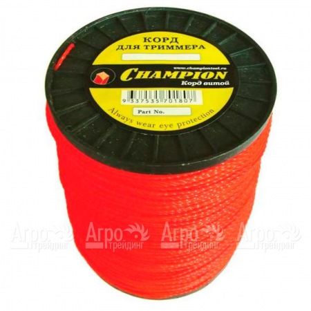 Корд триммерный Champion Twisted Square 2.4мм, 450м (витой квадрат)+нож  в Йошкар-Оле