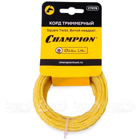 Корд триммерный Champion Square Twist 2.0мм, 15м (витой квадрат) в Йошкар-Оле