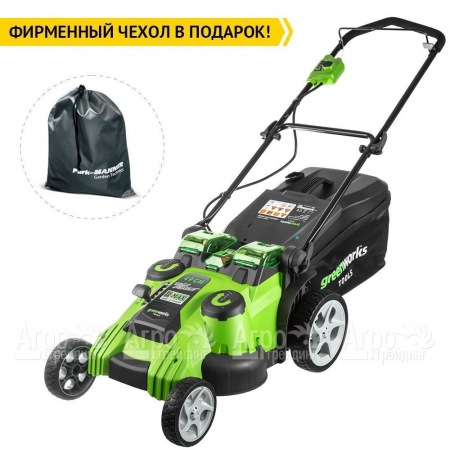 Газонокосилка аккумуляторная GreenWorks G40LM49DBK4  в Йошкар-Оле