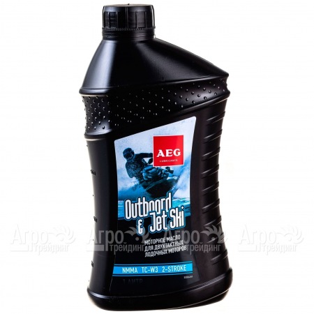 Масло AEG Outboard&amp;JetSki 2Т Oil NMMA TC-W3 1 л для 2-х тактных двигателей  в Йошкар-Оле