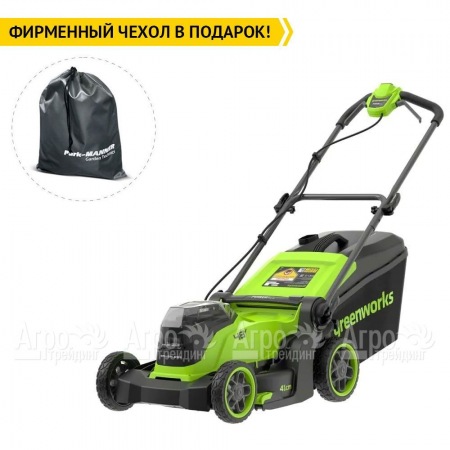 Газонокосилка аккумуляторная GreenWorks GD24X2LM411 2х4 Ач  в Йошкар-Оле