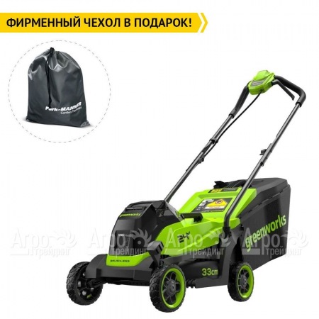 Газонокосилка аккумуляторная GreenWorks GD24LM331 2 Ач в Йошкар-Оле