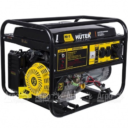 Бензиновый генератор Huter DY8000LX 6.5 кВт с колёсами в Йошкар-Оле