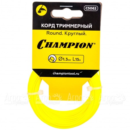 Корд триммерный Champion Round 1.3мм, 15м (круглый) в Йошкар-Оле
