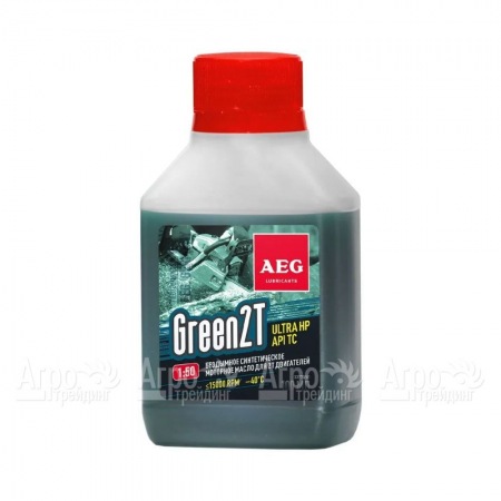 Масло синтетическое AEG Green HP 2T Motor Oil API TC 100 мл для 2-х тактных двигателей в Йошкар-Оле