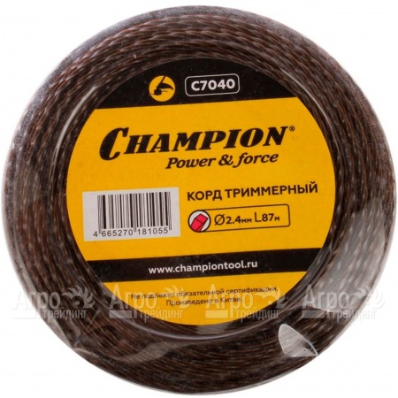 Корд триммерный Champion Magic 2.4мм, 87м (витой квадрат)+нож  в Йошкар-Оле