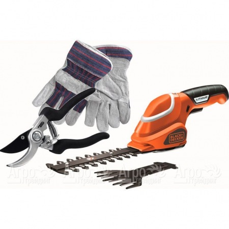 Ножницы аккумуляторные для травы Black+Decker GSL 700 KIT-QW в Йошкар-Оле