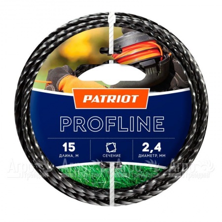 Леска триммерная Patriot Profline D 2.4 мм L 15 м в Йошкар-Оле