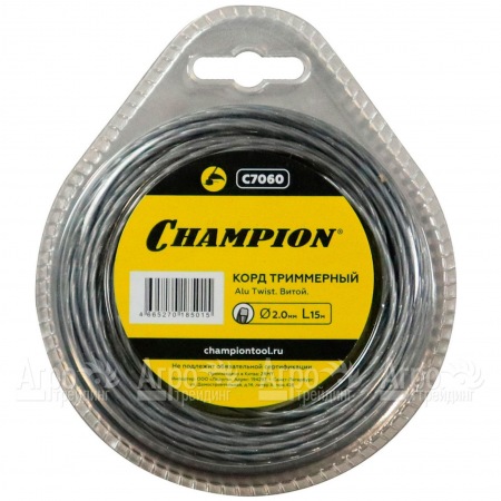Корд триммерный Champion Alu Twist 2.0мм, 15м (витой) в Йошкар-Оле