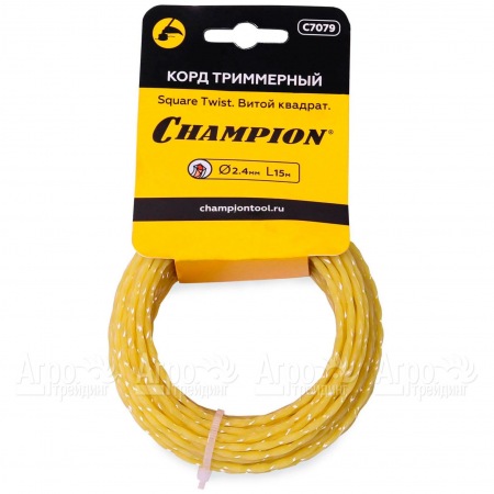 Корд триммерный Champion Square Twist 2.4мм, 15м (витой квадрат) в Йошкар-Оле