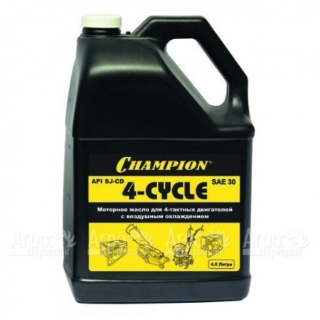 Масло минеральное Champion SAE30 4 л для 4-х тактных двигателей  в Йошкар-Оле