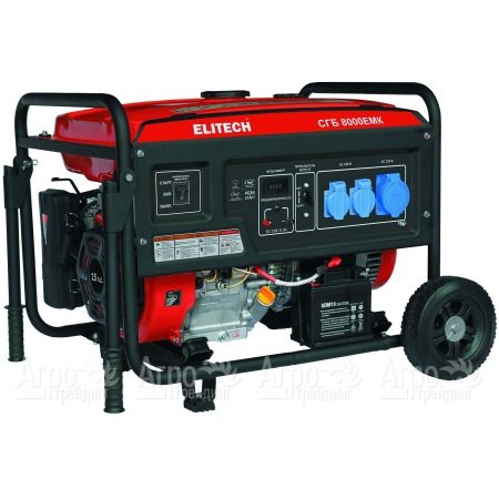 Бензогенератор Elitech СГБ 8000ЕМК 6 кВт  в Йошкар-Оле