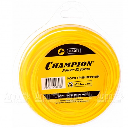 Корд триммерный Champion Round 2.4мм, 40м (круглый)  в Йошкар-Оле