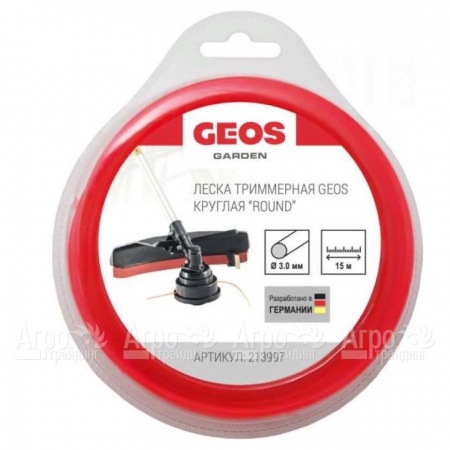 Леска триммерная круглая GEOS by Al-Ko Round 3 мм, 15 м в блистере  в Йошкар-Оле