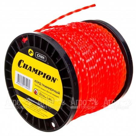 Корд триммерный Champion Twisted Square 3.0мм, 60м (витой квадрат)+нож  в Йошкар-Оле