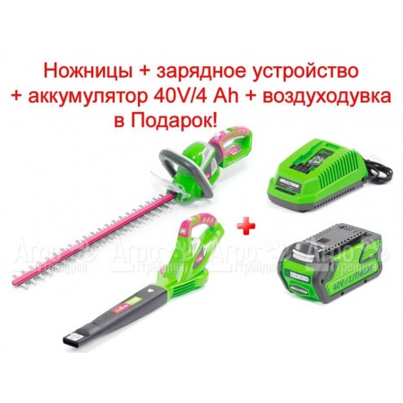 Промо-комплект аккумуляторный кусторез Monferme 22277M + воздуходувка 24157M2 в Йошкар-Оле