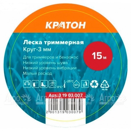 Леска триммерная Кратон Круг-3 мм в Йошкар-Оле