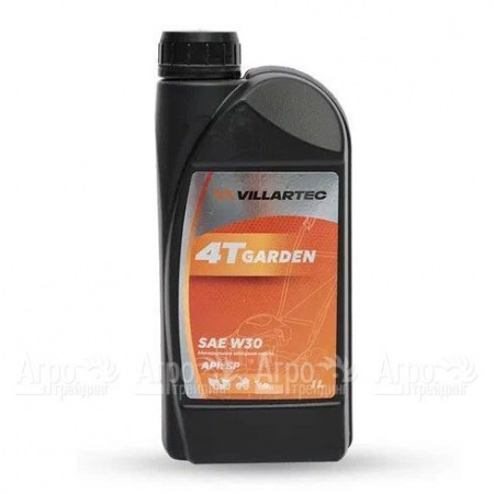 Масло моторное летнее Villartec 4T Garden SAE W-30, 1 л для 4-х тактных двигателей в Йошкар-Оле