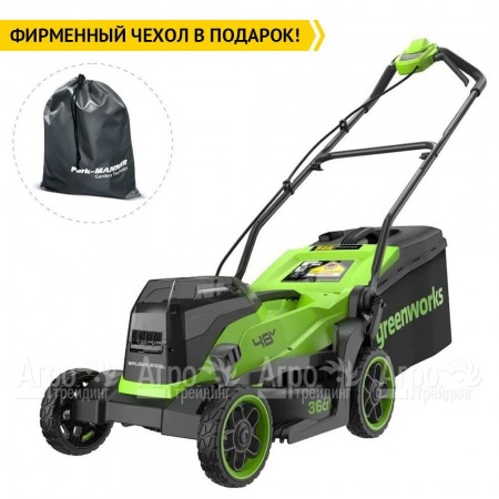 Газонокосилка аккумуляторная GreenWorks GD24X2LM361 2х4 Ач  в Йошкар-Оле