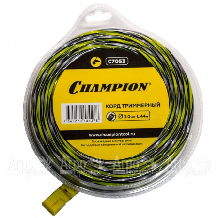 Корд триммерный Champion Tornado 3.0мм, 44м (витой квадрат)  в Йошкар-Оле