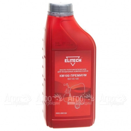 Масло полусинтетическое Elitech КМ100 2003.000100 ISO VG 100 1 л для воздушных компрессоров в Йошкар-Оле