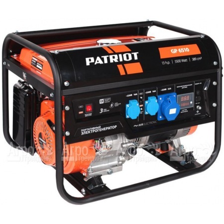 Бензогенератор Patriot GP 6510AE 5 кВт + ATS  в Йошкар-Оле