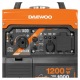 Инверторный бензогенератор Daewoo GDA 1400 i 1 кВт в Йошкар-Оле